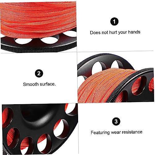 Spool de buceo de aluminio anticaídas y enredos para exploración técnica 6