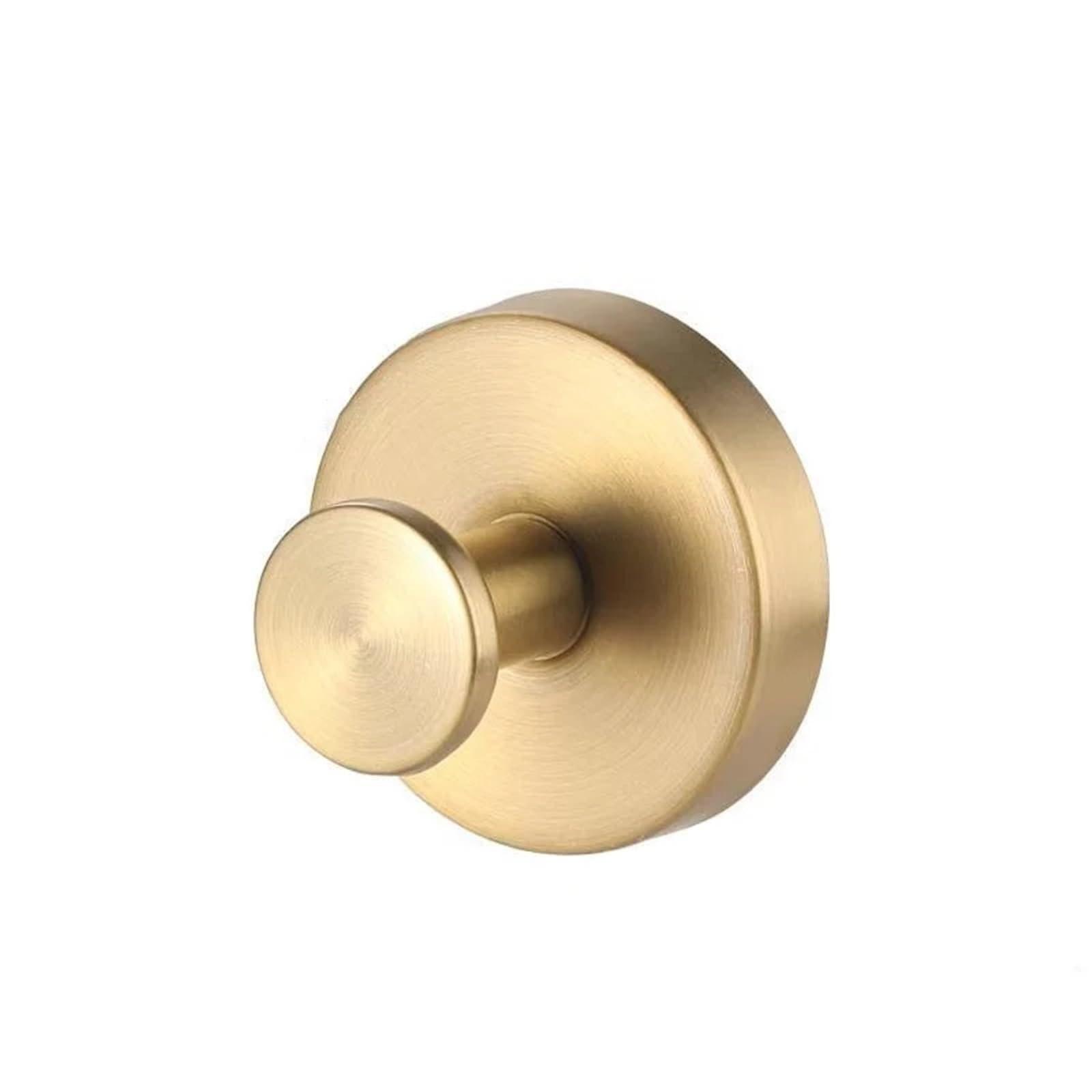 YUSUZH 6Pcs Stainless Steel Suction Cup Hooks for Shower Bathroom Hanging Towels Robe Loofah Hook for Glass Doors Mirrors for Bathroom & Kitchen(Gold)