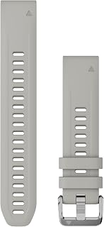 Garmin QuickFit® 20 Uhrenarmband, nebelgraues Silikon (3-teiliges Tauchset), 010-13358-00