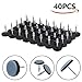 MOPHOTO 40 PCs Furniture Glides and Sliders Nail On, Magic Chair Leg Glides, Floor Protector 22mm (7/8 inch)