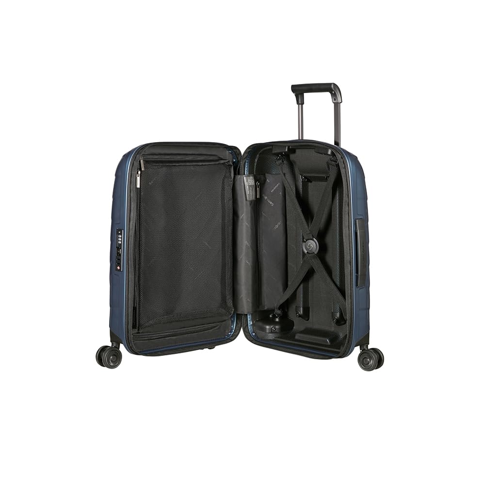 Samsonite Attrix - Spinner S, Echarlizable Hand Luggage, 55 cm, 38/44 L, Azul (Azul de Acero)