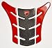 Carbon Fiber & Red Motorcycle Tank Protector Pad for Ducati Monster 696 796 1100 EVO