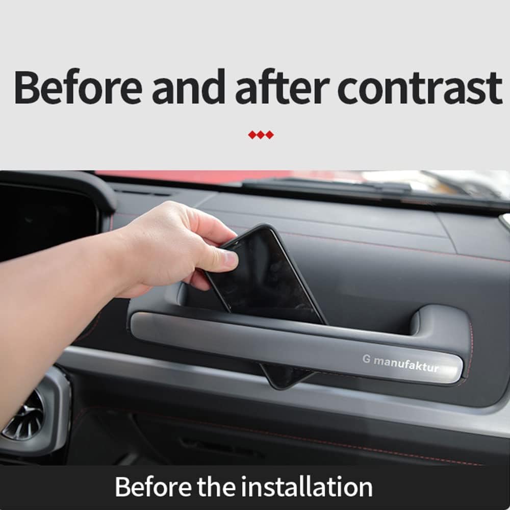 Car Passenger Side Storage Box, Center Console Storage Box Organizer Tray for Mercedes-Benz G Class W464 G500 G550 G63 amg Accessory (Flocking)