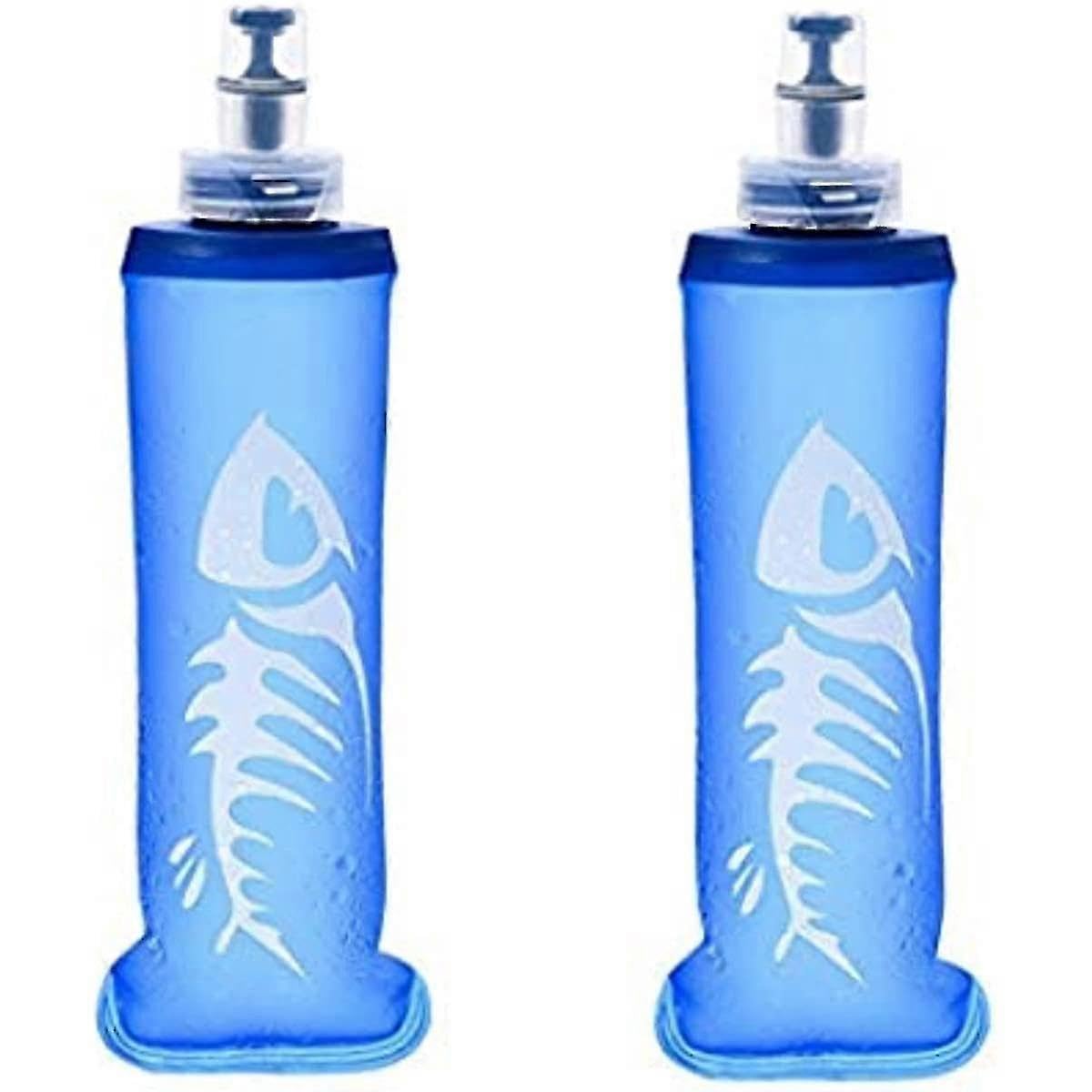 JOYHAPPST 2pack Soft Flask Bottle Collapsible Bottles 250ml For Running Hiking Cycling Climbing Soft Bottles Bottles Collapsible Wa