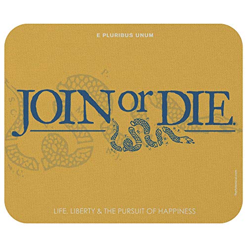 The Polemical Join or Die Benjamin Franklin Patriotic Graphic Mousepad