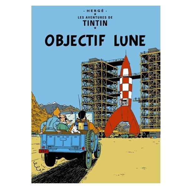 TINTIN: COFFRET LUNE - assortiment de 3 figurines métal 4 cm, moulinsart (tintin), moul46305