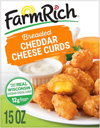 Farm Rich Wisconsin Cheddar Cheese Curds Snack in a Crispy