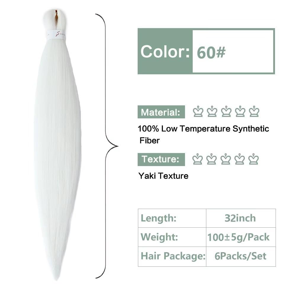 YDDM Capelli Per Treccine Africane Morado Extension Treccine Texture Yaki Easy Install per Principianti 32 Pollici 3 Pezzi Capelli Leggeri e Naturali per Box Braids, Twist e Crochet — view 100
