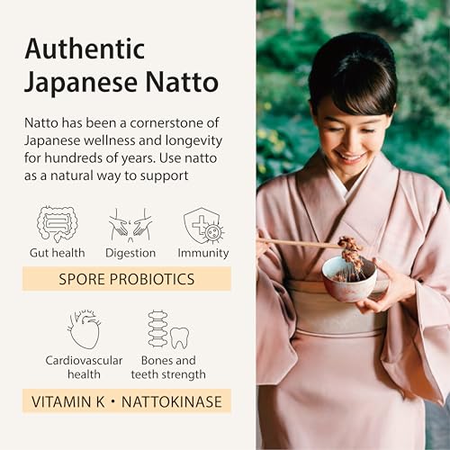 sonomono 10g Classic Japanese Natto, Fermented Soy Powder for Gut Health, Non-GMO, Vegan, Low Sodium, Freeze-Dried, Prob Rich 30 Servings (Pack of 1)
