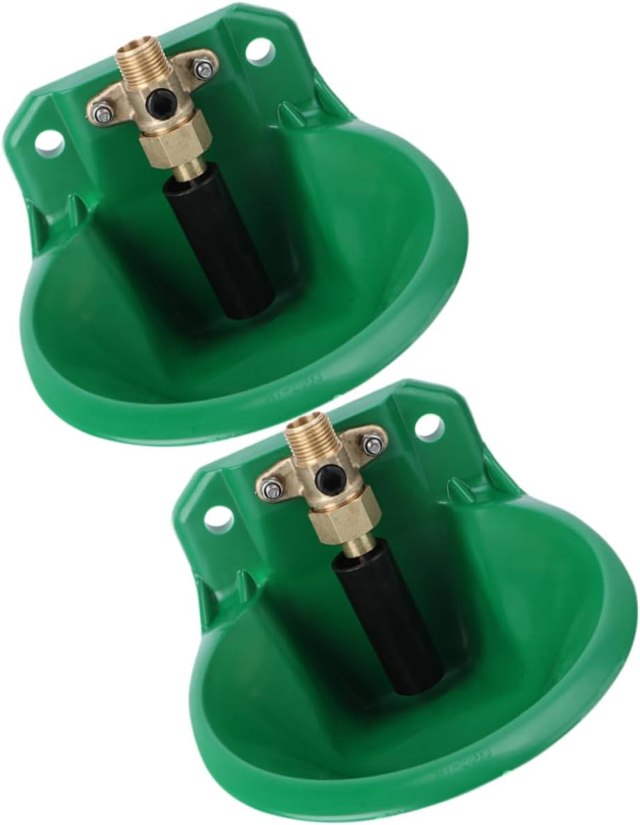 2pcs Automatic Sheep Water Bowl Design Fall Resistant Easy Installation for Livestock Copper Valve Outdoor Use for Sheep and Goats