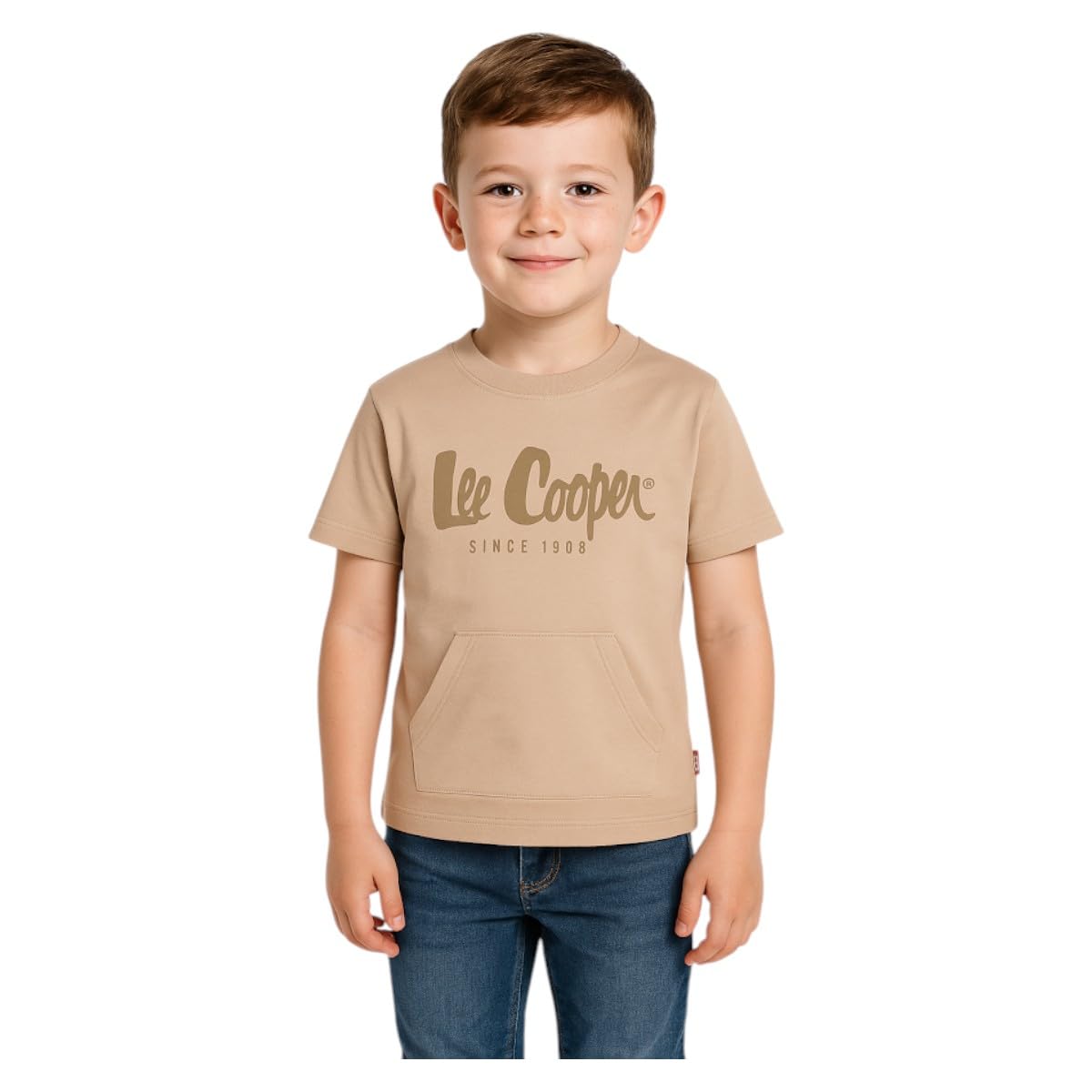 Lee Cooper, T-Shirt, Junge, Mädchen, (4 bis 14 Jahre), Polo, Tanktop, Hemd, Shirt, Bedruckt, Kleidung, Unisex, Kinder, Sport, Atmungsaktiv, Modell LCN61 TS B S4-4A