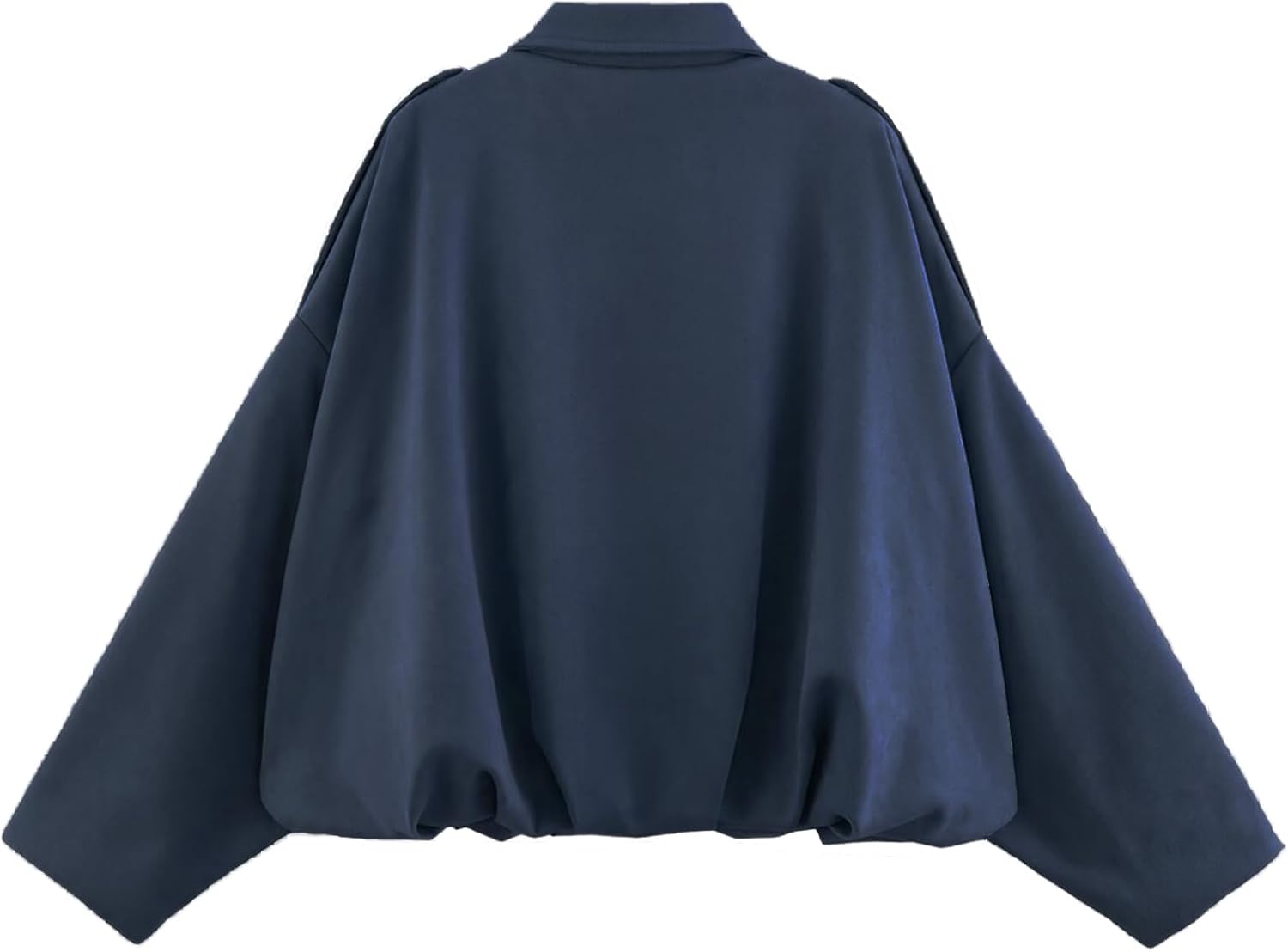 Women's Faux Suede Bomber Jacket Oversized Pilot Coats Fall Lapel Zip Up Motorcycle Streetwear Outerwear - Image 2