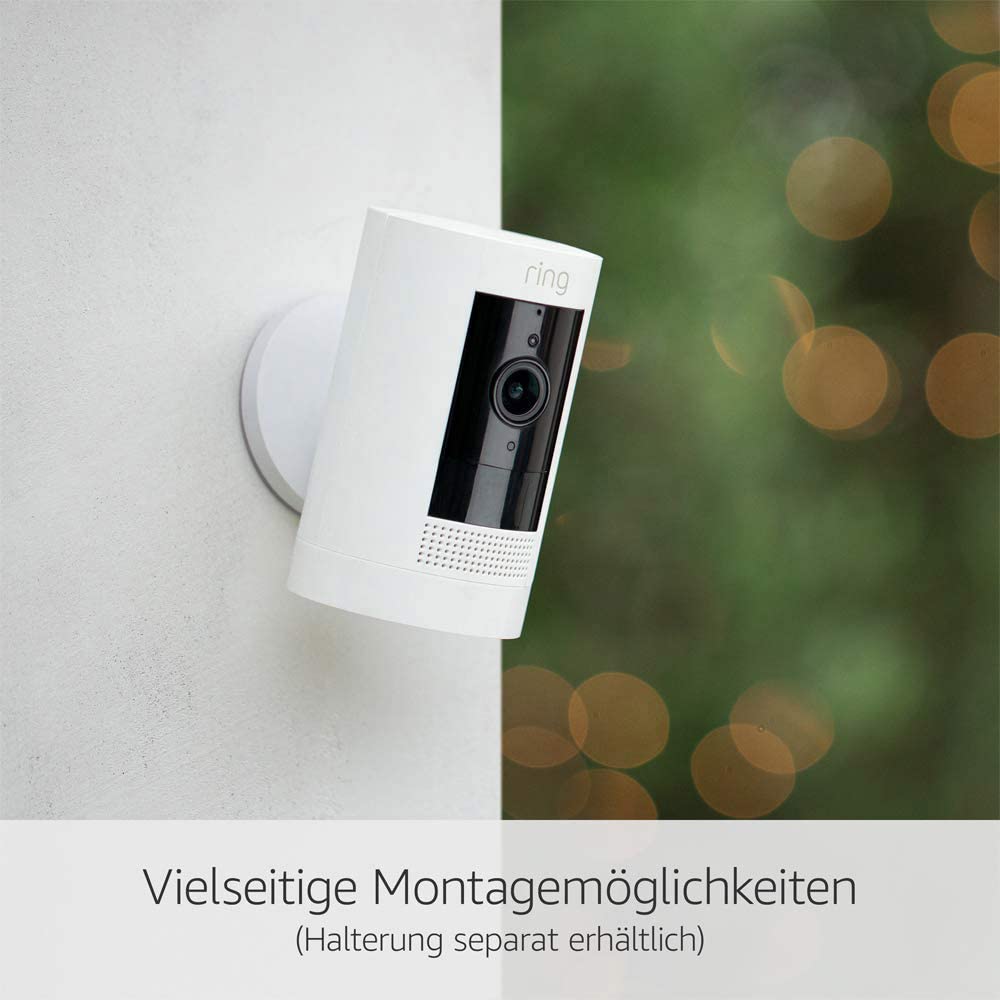 Ring Außenkamera Akku (Stick Up Cam) | Überwachungskamera aussen mit 1080p-HD-Video, WLAN, witterungsbeständig, geeignet für Haus & Grundstück, Alexa-kompatible Sicherheitskamera | 2 Kameras