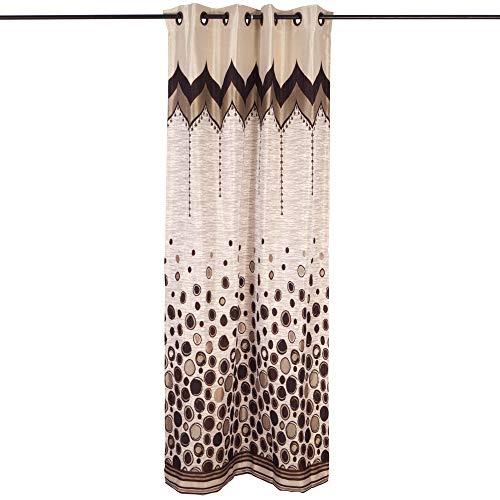 Image of Story@Home Jacquard Long Door Curtain 9 feet Set of 4 for Living Room Bedroom Kitchen, (108 inchX46 inch), Brown