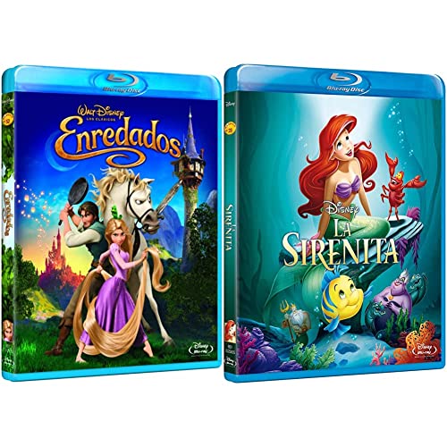 Enredados [Blu-ray] + La Sirenita (2013) [Blu-ray]