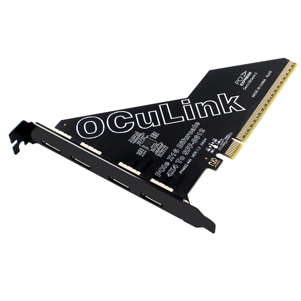Karta adaptera PCIe X16 do SFF-8611/8612 (OCuLink SFF-8612)