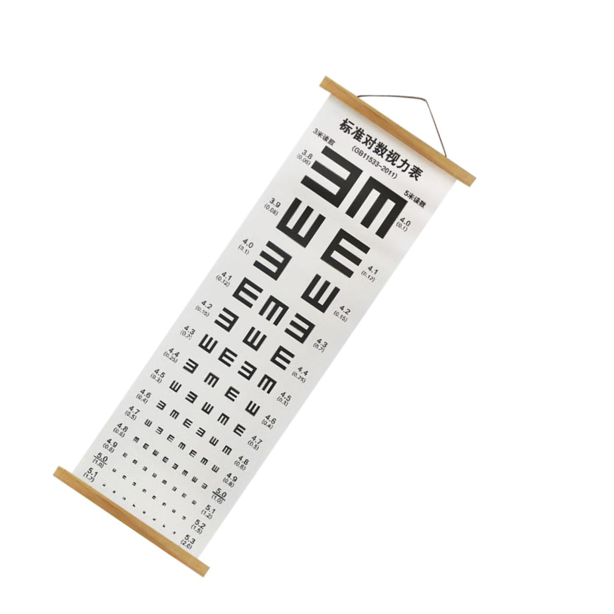OKUMEYR Eye Chart Wall Eye Testing Chart Visual Examination Chart Visual Eye Exam Chart Vision Testing Chart Visual Testing Chart Wall Eye Test Chart PVC Wall-Mounted Child Test Table