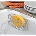 InterDesign Twigz Kitchen Sink Suction Holder for Sponges, Scrubbers, Soap - Silver