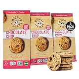 MIGHTYLICIOUS Vegan Chocolate Chip Cookies, Gluten-Free Cookies, Dairy-Free & Egg-Free Snacks, Allergen-Friendly Plant-Based Treat, Non-GMO, Kosher, Preservative-Free (3-Pack)