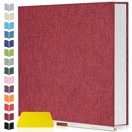 Image of Artfeel Photo Album Self Adhesive Scrapbook,Large Photo Book for 4x6,5x7,8x10 Pictures,DIY Album for Baby Wedding Family Travel Birthday,with Metallic Pen and Scraper