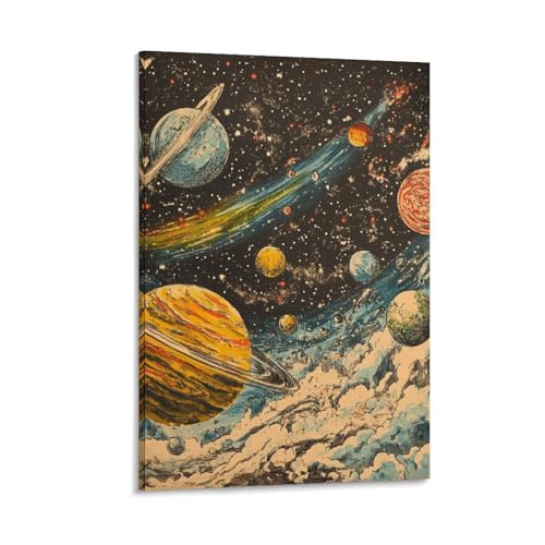 Toile Cosmic Galaxy 40x60cm pour transformer un mur vide en ciel étoilé