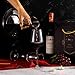 Wine Decanter,Red Wine Carafe,Wine Aerator,100% Hand Blown Lead-free Crystal Glass with Cleaning Beads,Wine Decanters and Carafes,Wine Gift with Luxury Packaging,Wine Accessories (1200ML)