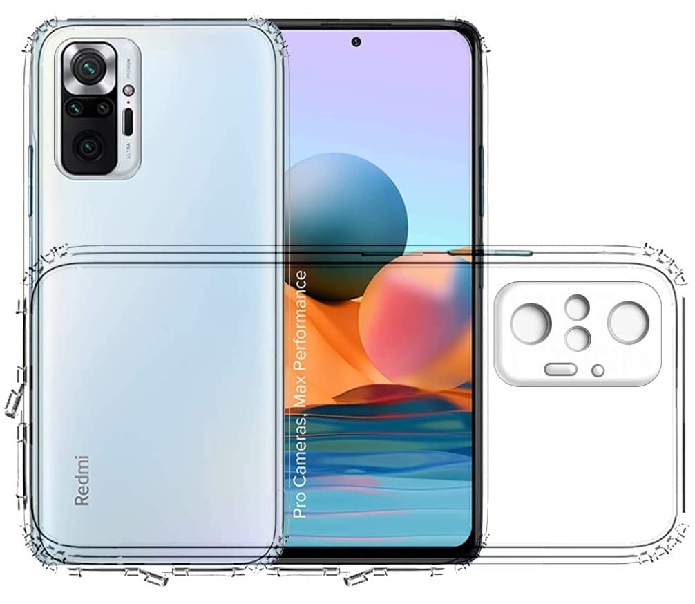 AA19 Transparent Soft Silicon Back Cover for Redmi Note 10 Pro (Transparent Ultra Clear Case | Slim & Protective Design | Camera Protection) (B0BPRBY6SP) Amazon Price History, Amazon Price Tracker