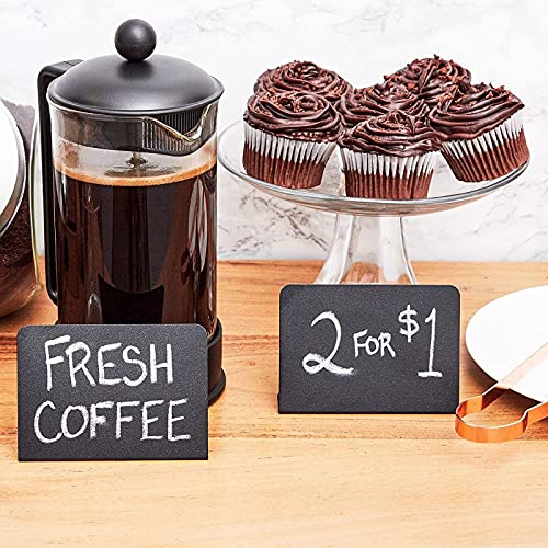 Juvale 8-Pack Mini Metal Chalkboard Stands - Erasable Signs For Tables, Weddings, And Parties, 3 X 4 Inches #TOP1