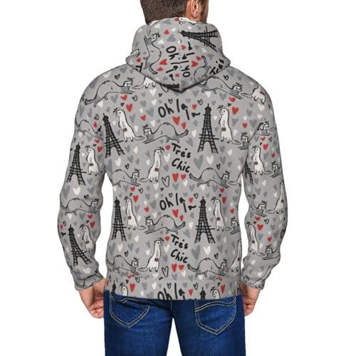 Veste à capuche pour homme protection contre le vent sweat chaud quotidien - 3