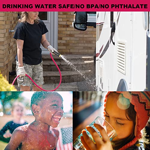 Paulinn Rv Camper Garden Water Hose 5/8 In 10 Ft | Drinking Fresh Water Hose For Garden Rv Camper Boats Water Hose | Food Grade, Phthalate, Bpa Free | No Kink And Flexible Garden Water Hose #TOP5
