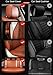 AutoDecorun Cowhide & Leatherette Automobiles Seat Cover for Land Rover Range Rover Sport 2006-2017 Car Seat Cover Custom Genuine Leather Seats Supports Accessories 15-19PCS/Set (Coffee)
