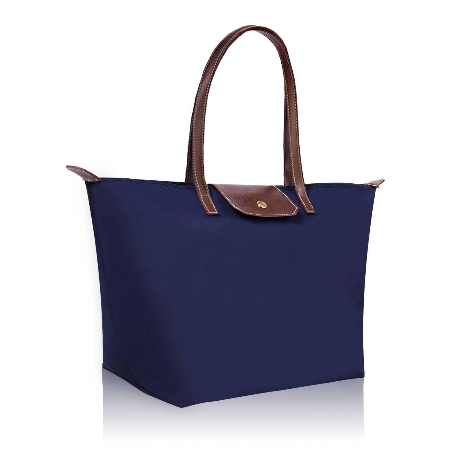 Bolsa de hombro para mujer plegable de nylon de gran capacidad para señoras Bolsa de hombro para compras