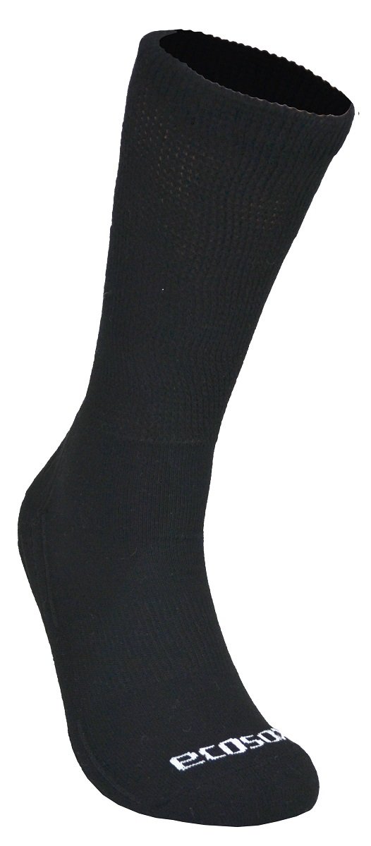 EcosoxBamboo Viscose Diabetic Non-Binding Crew Socks | Integrated Smooth Toe | Improve Foot Health | Better Circulation