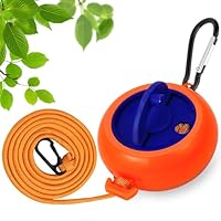 Retractable Travel Clothes Line Portable Laundry Rope Camping Washing Line Anti Winding Washing Line Clothes airer Hanger Adjustable Drying Lines, for Travel Holiday Outdoor Indoor(Orange)