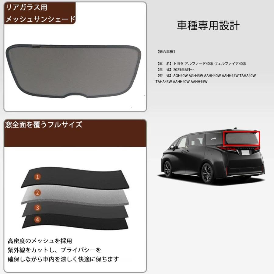 Amazon.co.jp: アルファード40系 ヴェルファイア40系 メッシュ