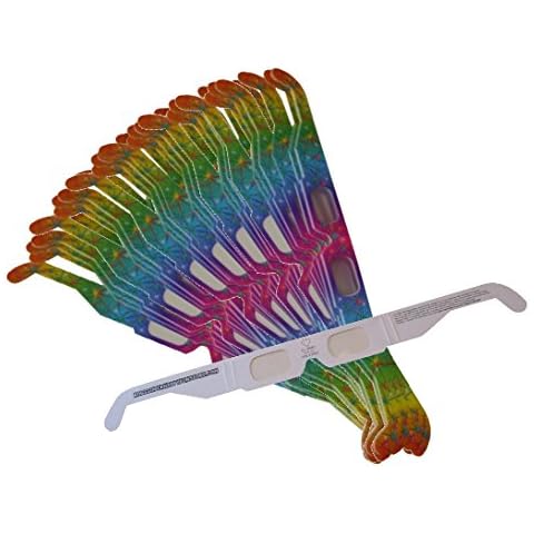 Rob's Super Happy Fun Store Fireworks Diffraction Glasses - 50 Starburst Effect Diffraction Glasses Plus1 Rainbow Hearts Effect Diffraction Glasses Cover