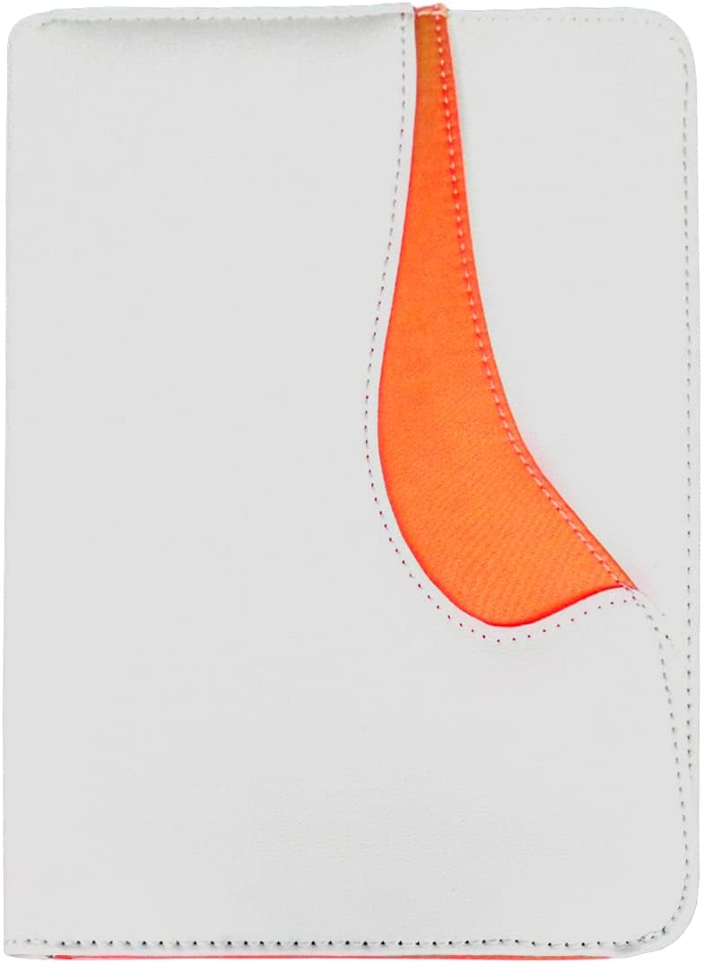 Senior Padfolio with Calculator, Business Portfolio with Lined Notepad, Pen Loop, Personal Portfolio for Business, Travel, School (Orange), 9.5 inch H x 7.25 inch W x 1 inch D