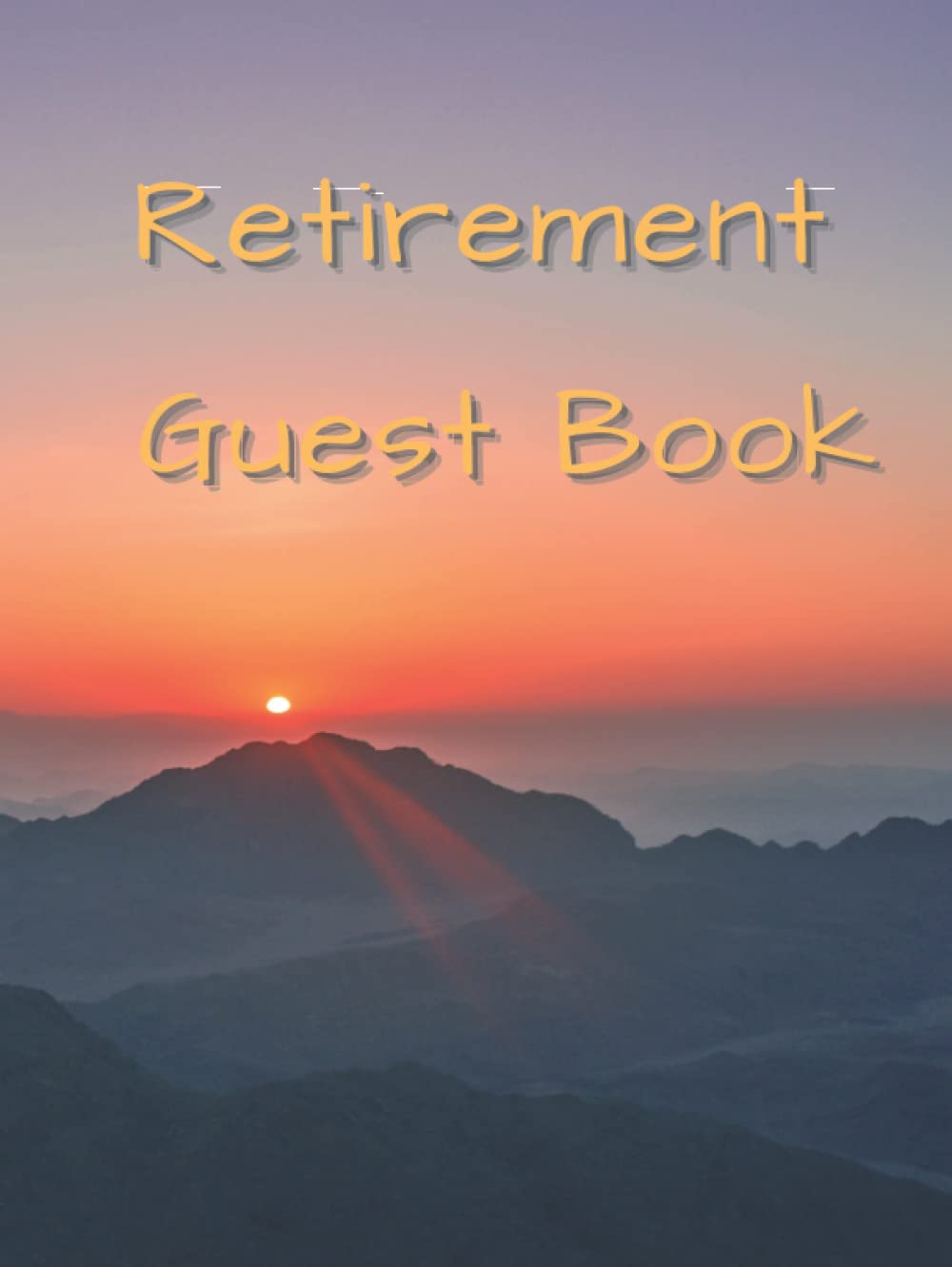 Retirement guest book Hardcover retirement guest book for men to sign
