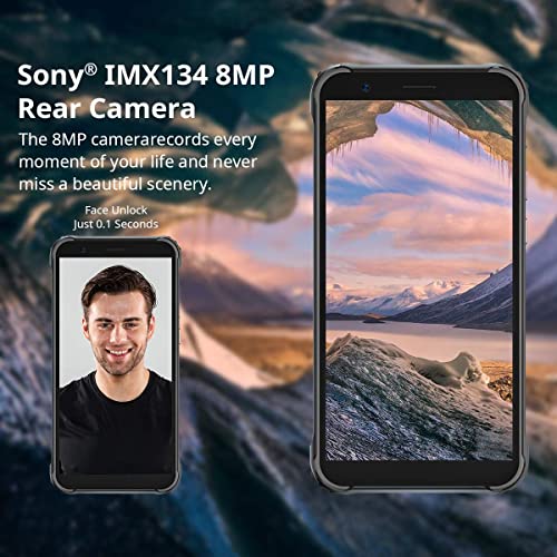 Blackview Rugged Smartphone Unlocked, Bv4900 Unlocked Cell Phone, 3Gb+32Gb/ Sd 128Gb Expandable Unlocked Phones, Ip68 Waterproof Smartphone, 5.7" Hd+ 5580Mah Battery, Nfc, Android Phone For T-Mobile #TOP4