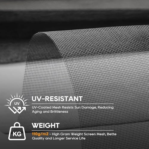 image for King&Charles Window Screen Door Mesh, Window Screen Replacement/Repair