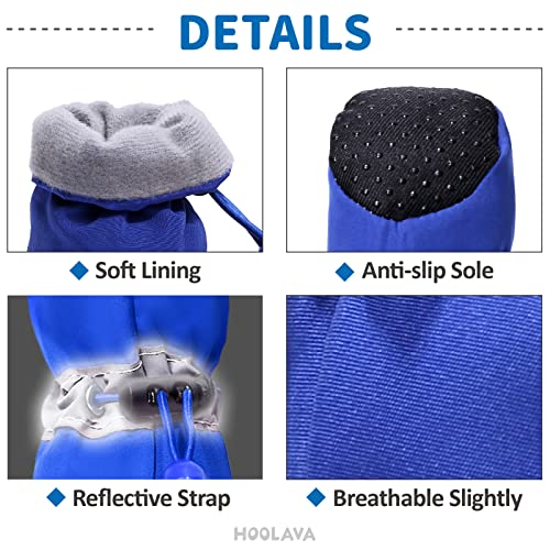 Hoolava Dog Shoes, Dog Boots Paw Protector With Reflective Straps, Non Slip Dog Booties For Small Medium Dogs And Puppies 4Pc,Sdog Shoes For Hot Pavement #TOP3