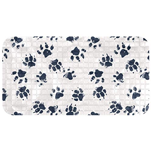 Tapis de bain antidérapant à ventouses pour sol en marbre 35x67cm