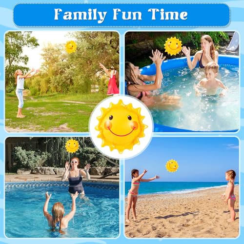 Jexine 100 Pcs Inflatable Sun Beach Balls, 5 Inch Mini Beach Balls Bulk - image 3