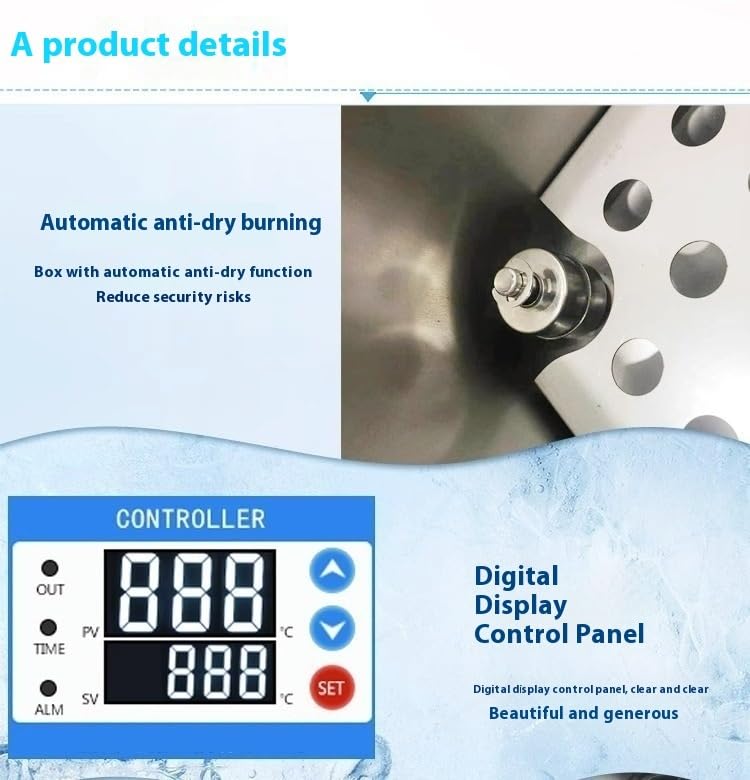 Baño María de laboratorio, Baño de agua de laboratorio con pantalla digital de temperatura constante y calentamiento eléctrico de seis orificios