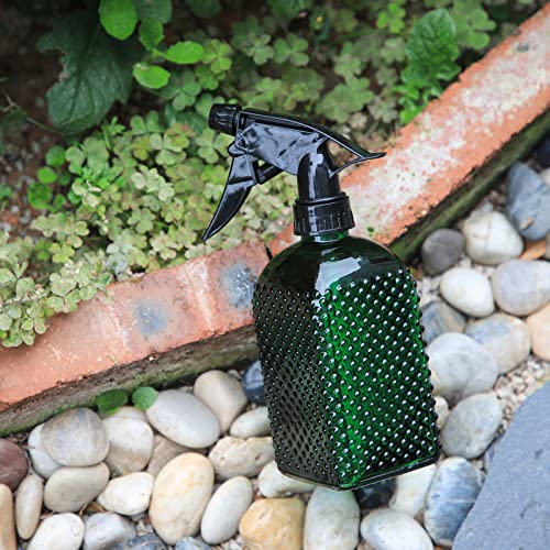 Image of OFFIDIX Fine Mist Plant Mister Adjustable Nozzle Green Spray Bottle 13.5 oz