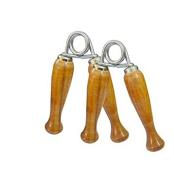 Wooden Hand Gripper, Hand Gripper Hand Grip Strenthener Wooden Hand Gripper Hand Grip Exerciser Hand Gripper for Men and Women (Pack of 2)