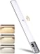 HAARAY Under Cabinet Lights Motion Sensor 17 Inch Super Bright Wireless 182 LED Closet Lights with Display Screen Timer Dimmable Color Changing Rechargeable Under Counter Light