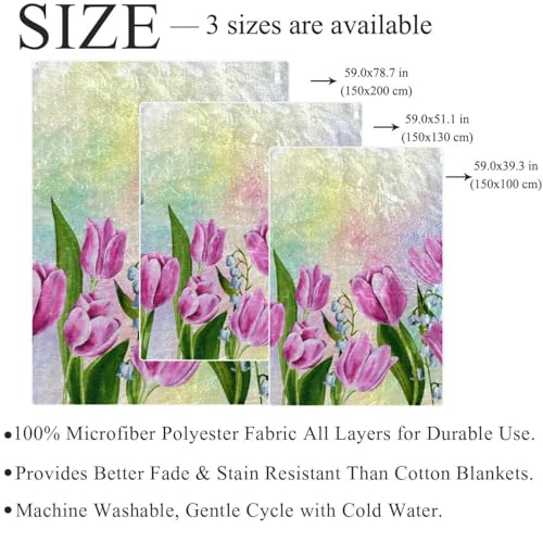 Couverture polaire fleur contre les soirées fraîches jeté de canapé microfibre