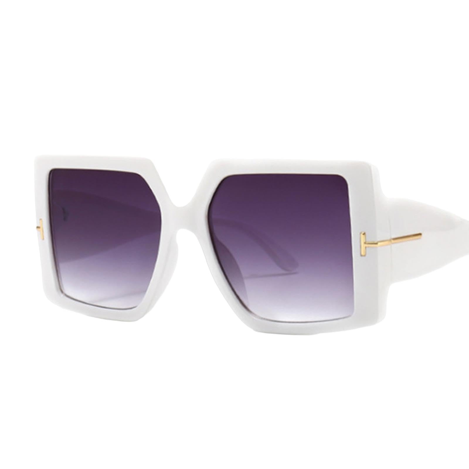 NOGRAX Occhiali da Sole da Donna Occhiali Da Sole Quadrati Donna Uomo Occhiali Da Sole Oversize Con