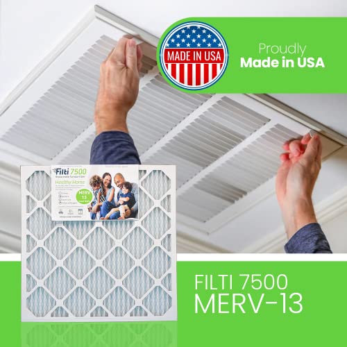 Filti 7500 Pleated Home Hvac Furnace 16 X 25 X 5 Merv 13 Replacement Air Filter With Reduced Carbon Footprint And Nanofiber Technology (2 Pack) #TOP6